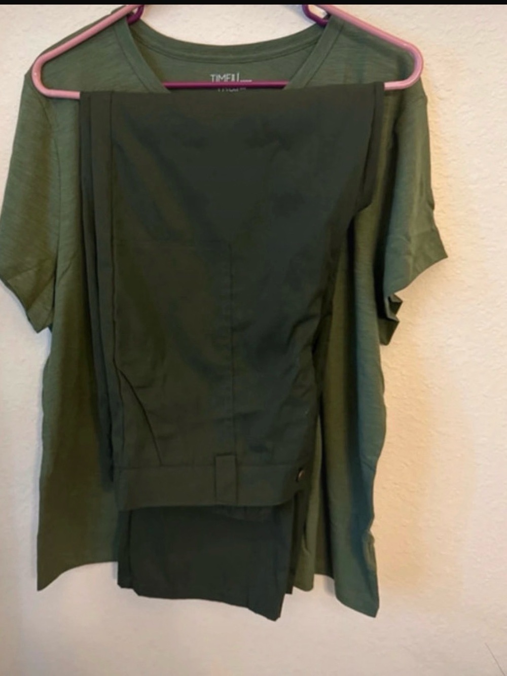 Green Women's Pants & Top Set - Olive Green